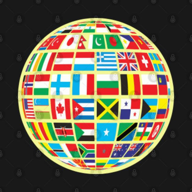 World Map Globe Atlas National Flags Earth Day - World Map ...