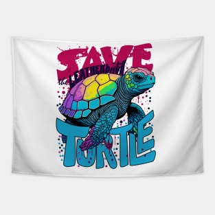 Save the Leatherback Turtle Design Tapestry