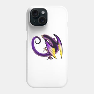 Enby Pride Dragon Phone Case