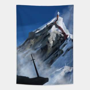 Sword and mountain Tapestry