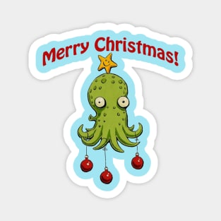 Christmas Cephalopod Merch Magnet