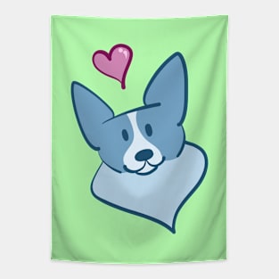 Corgi Love Tapestry