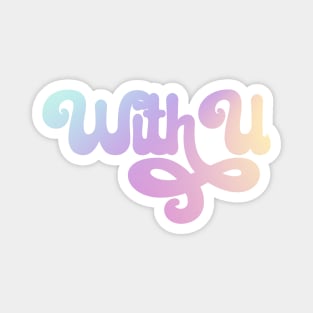 NiziU WithU typography Magnet