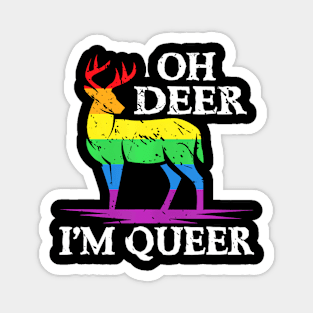 Oh Deer Im Queer Pride Month Lgbt Magnet