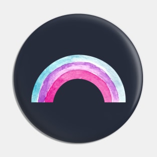watercolor rainbow Pin