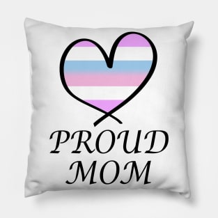 Proud Mom LGBT Gay Pride Month Intersex Flag Pillow