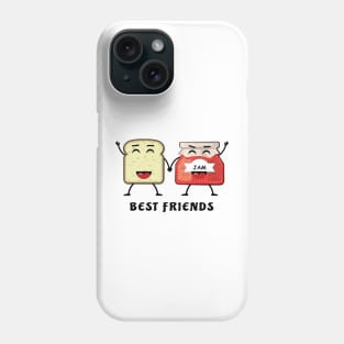 Best Friends - Jam And Bread - Funny Illustration Phone Case