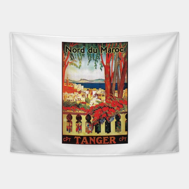 Moroccan Travel Poster: Tangier Tapestry by rogerstrawberry