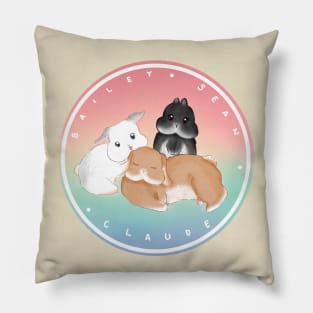 Bailey Sean Claude Pastel Color _ Bunniesmee Pillow