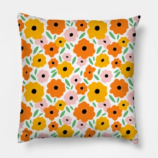 It feels like summer, beautiful bright flowers pattern Pillow