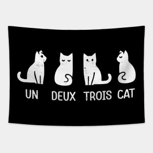 un deux trois cat Tapestry