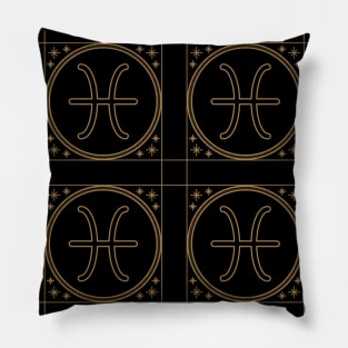 pisces zodiak Pillow