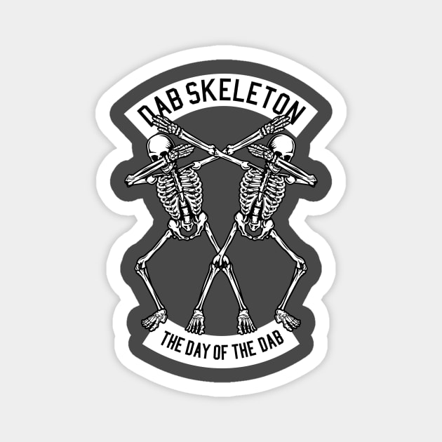 Skeleton Dab Magnet by shohratkamalov