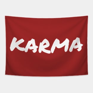 Karma Cool Yoga Saying Destiny Balance Justice Spirituality Tapestry