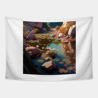 The carp pond Tapestry