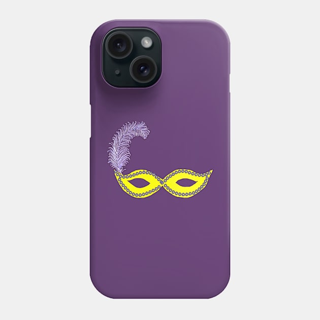 Mardi Gras Mask Phone Case by Stacy Sepulvado Studio