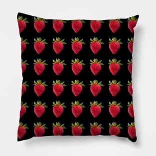 Minimalistic strawberry patern design Pillow