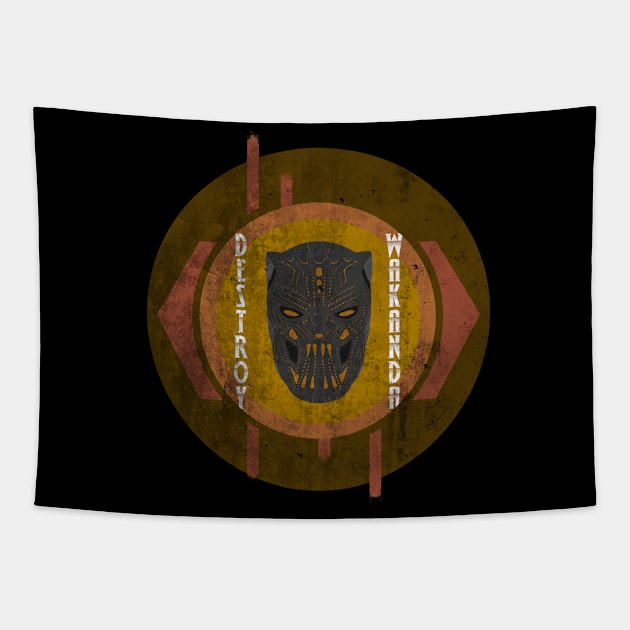 Golden Jaguar Variant T-Shirt Tapestry by alarts