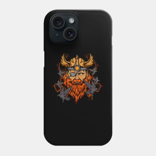 Odin the Norse Mythology Viking God & His Ravens Phone Case