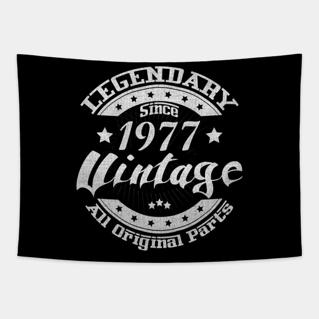 Legendary Since 1977. Vintage All Original Parts Tapestry by FromHamburg