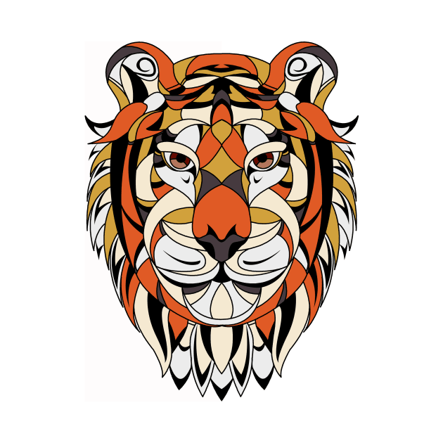 Tiger face by Velvet