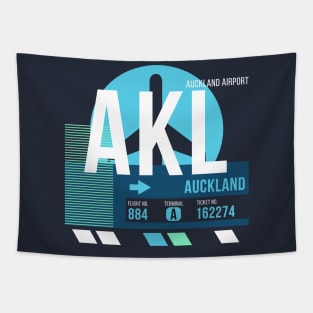 Auckland (AKL) Airport // Sunset Baggage Tag Tapestry