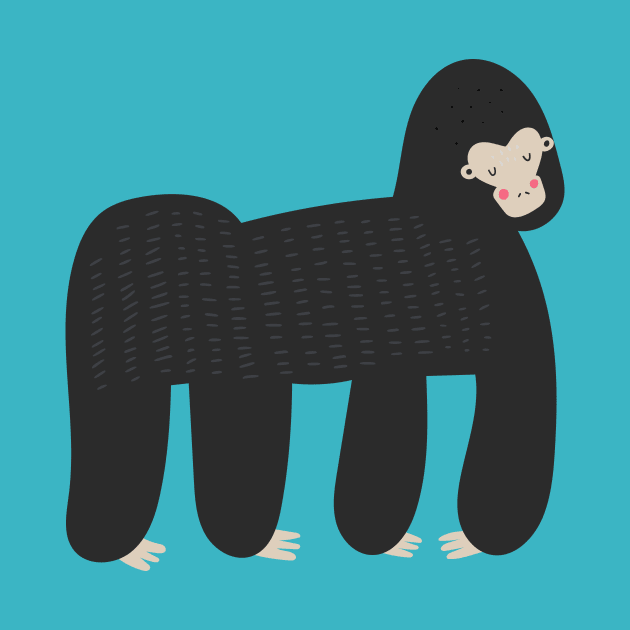 Naive Gorilla by JunkyDotCom