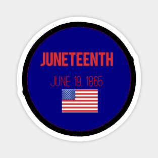 (June Teenth) t-shirt with American flag Magnet