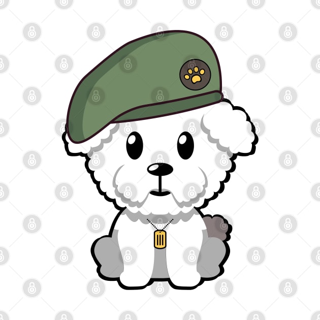 Green Beret furry dog by Pet Station