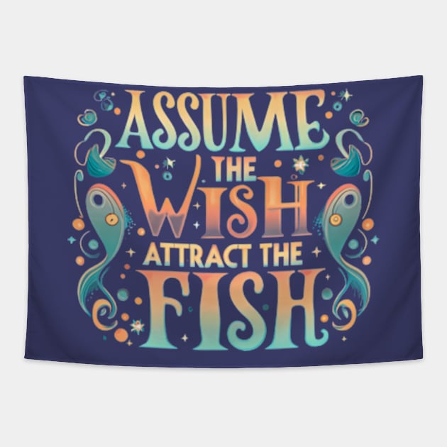 Assume the Wish Tapestry by Neon Galaxia