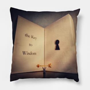 the key to wisdom Pillow