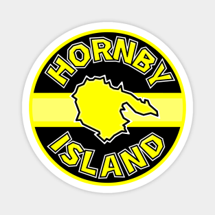 Hornby Island Classic Circle - Bright Lemon Yellow - Stay Mellow - Hornby Island Magnet