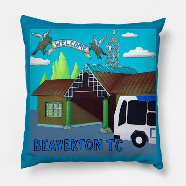 Beaverton TC Pillow by AlisonDennis