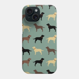 Labrador Retrievers Patterned Black, Yellow, Chocolate Labs Phone Case