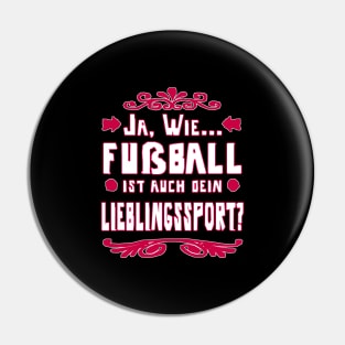 Fußball Sport Geschenk Mädchen Frauen Team Pin