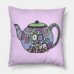 Pot Head Tea Pot Pillow