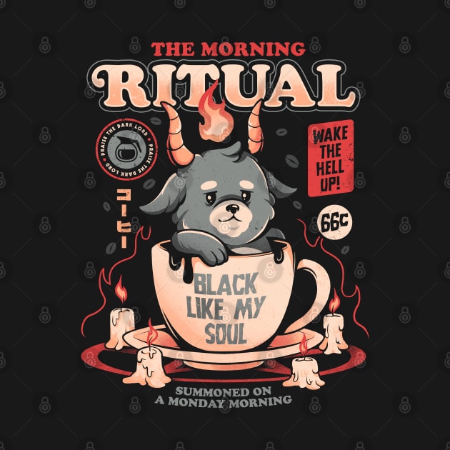 The Morning Ritual - Cute Baphomet Coffee Gift by eduely