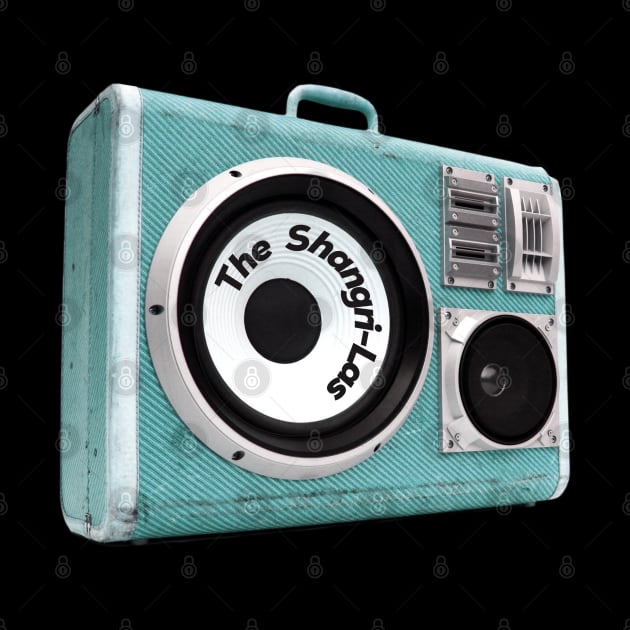 a radio 60s with sticker The Shangri-Las by theStickMan_Official