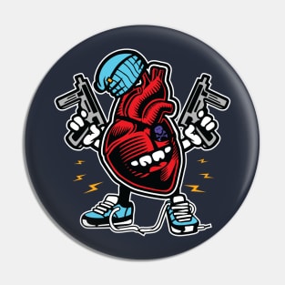 Heart Attacker Pin