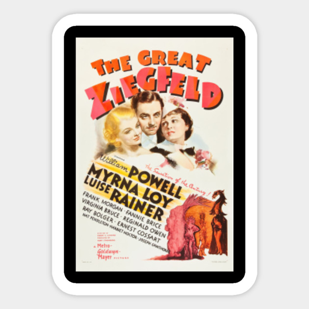 The Great Ziegfield Myrna Loy vintage movie poster