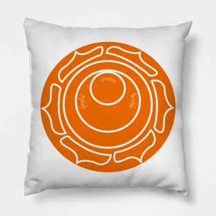 Sacral Chakra - creativity and enjoyment Pillow