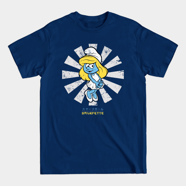 Discover Smurfette Retro Japanese Smurfs - Smurf - T-Shirt