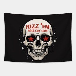 rizz 'em with the 'tism Tapestry