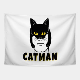 CatMan New Super Hero in Town Tapestry