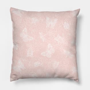 Blush Galactic Bugs Pillow