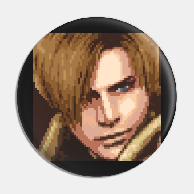 Leon Kennedy Pixel Art Pin by AlleenasPixels