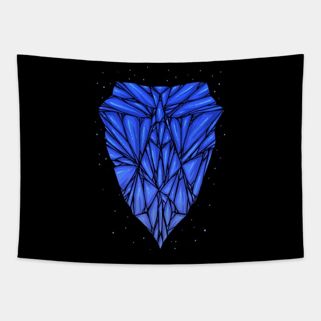 Blue diamond Tapestry by barmalisiRTB