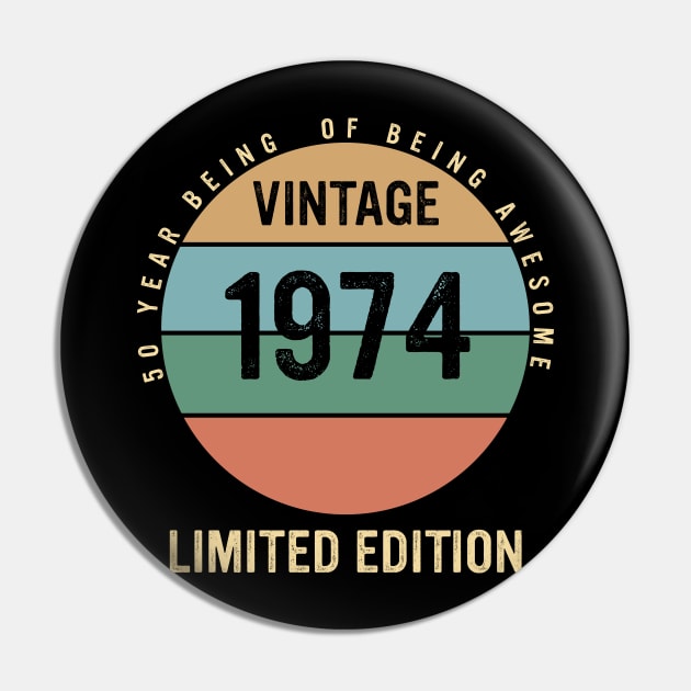 LIMITED EDITION 1974 Pin by Nonoushop