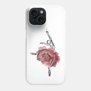 Ballet Dancer Ballerina Dance Floral Roses Phone Case