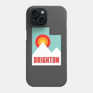 Brighton Utah State Retro Mountains Phone Case